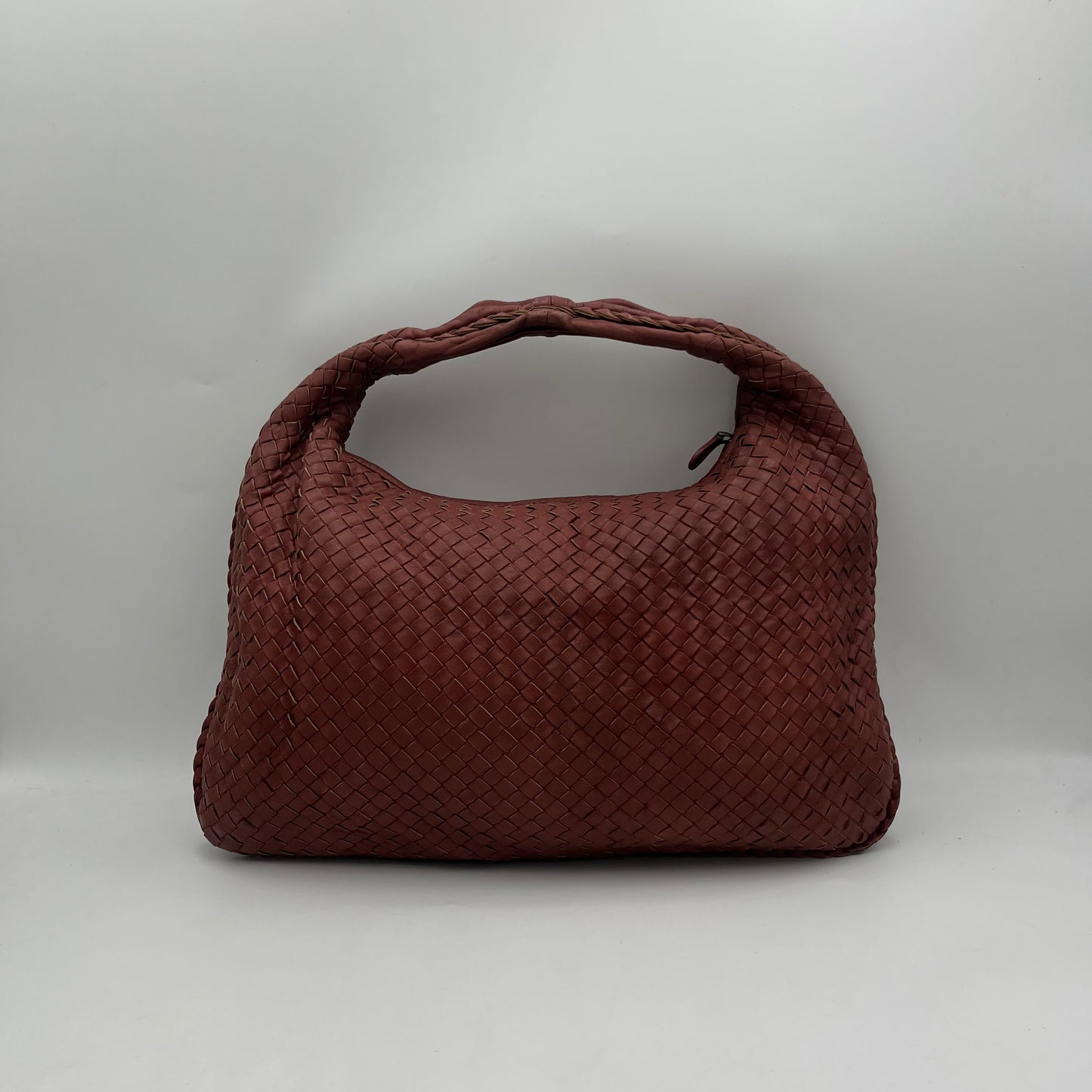 Bottega Veneta Rust Intrecciato Large Hobo Bag