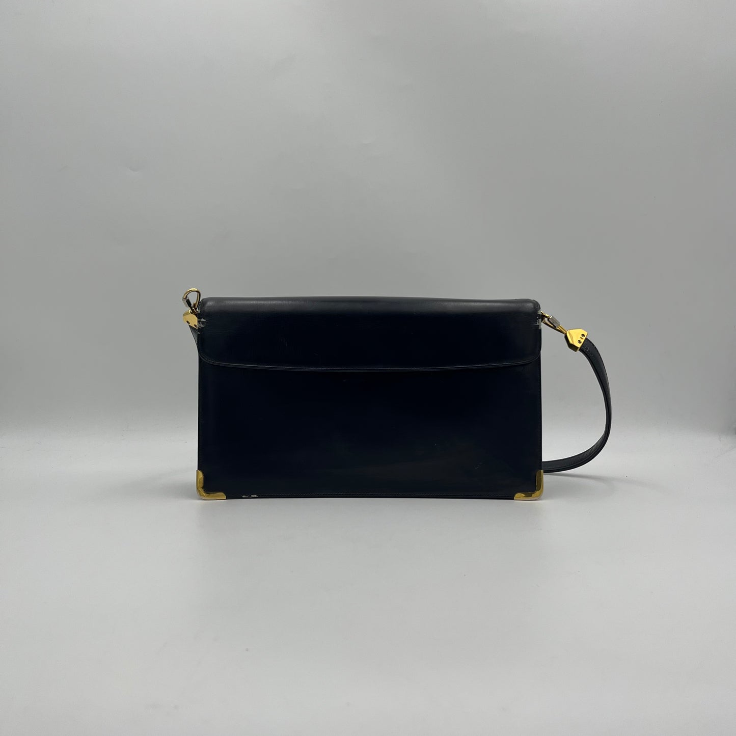 Christian Dior Vintage Leather Montaigne Box Shoulder Bag