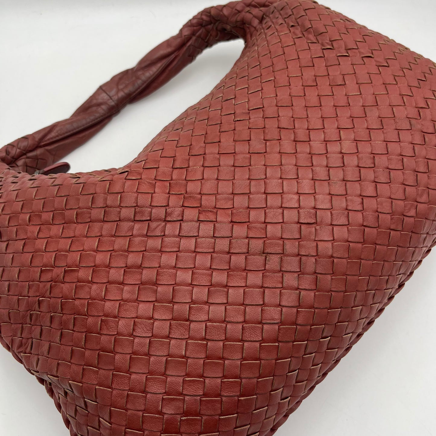 Bottega Veneta Rust Intrecciato Large Hobo Bag