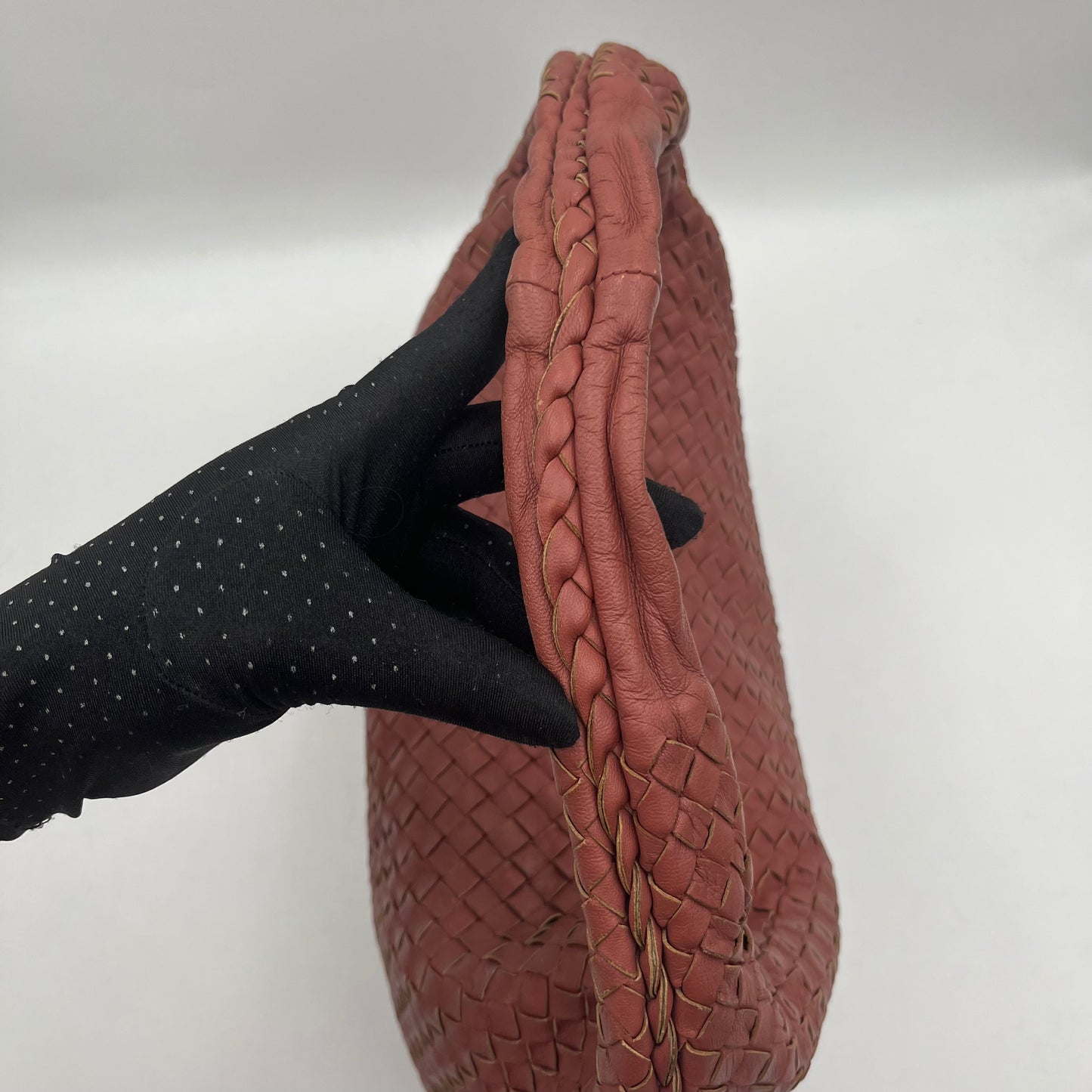 Bottega Veneta Rust Intrecciato Large Hobo Bag