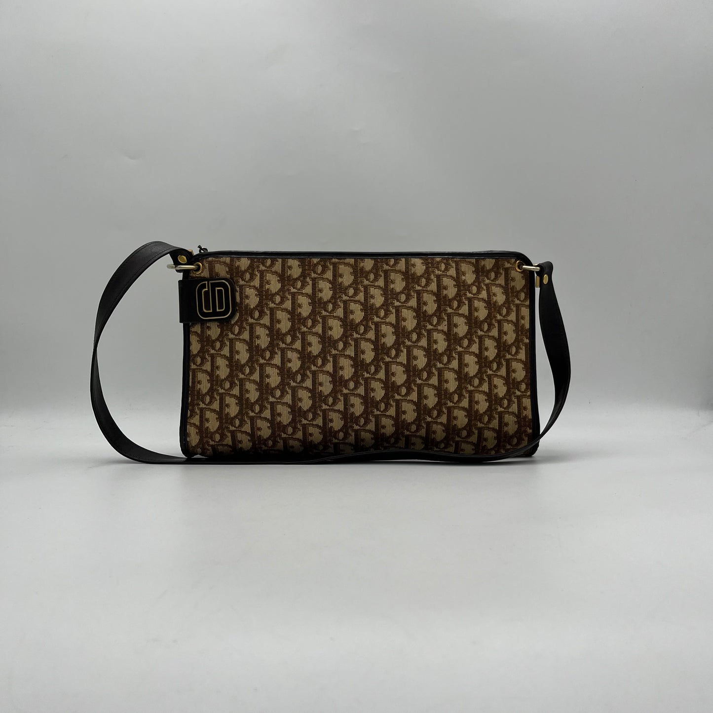 Christian Dior Brown Trotter CD Logo Shoulder Sling Bag