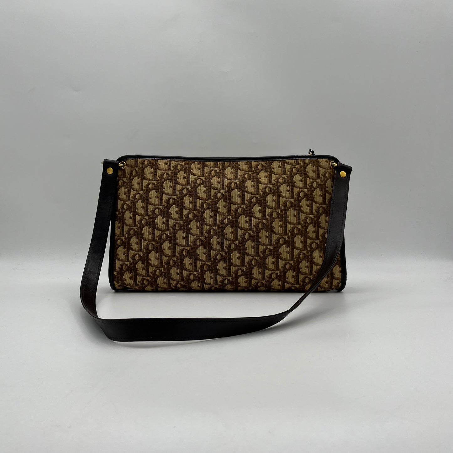 Christian Dior Brown Trotter CD Logo Shoulder Sling Bag