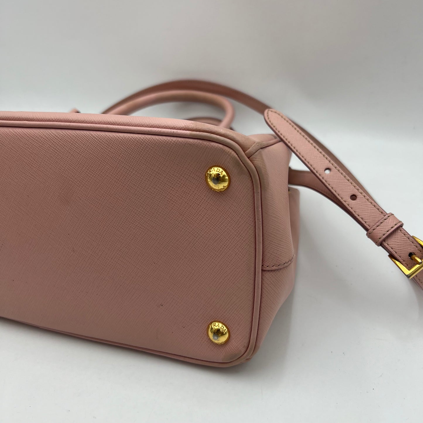 Prada Light Pink Saffiano Lux Galleria with Sling