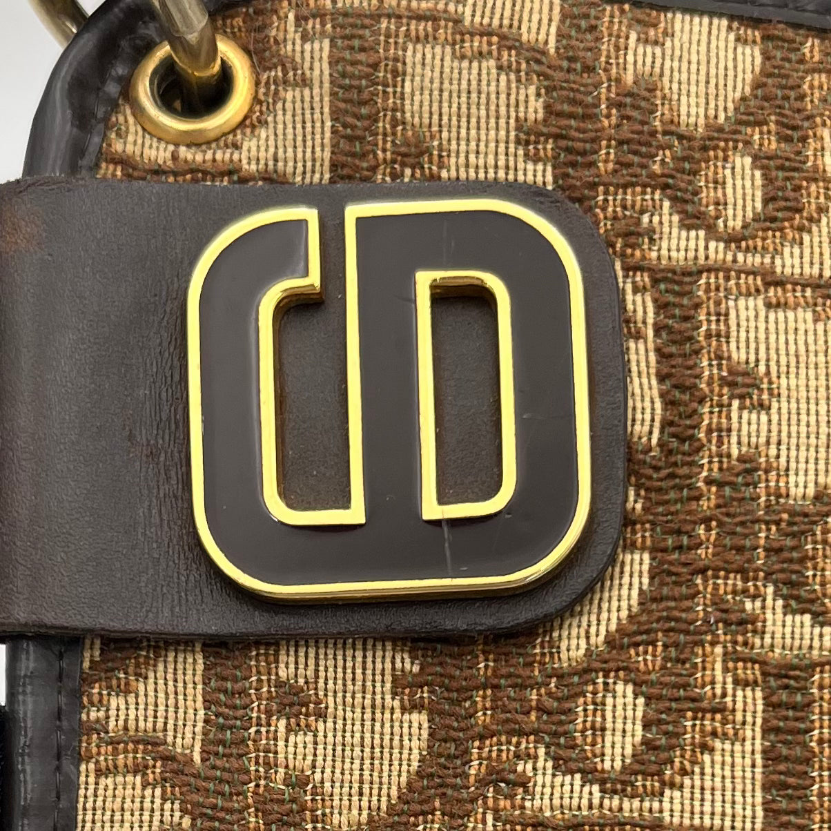 Christian Dior Brown Trotter CD Logo Shoulder Sling Bag
