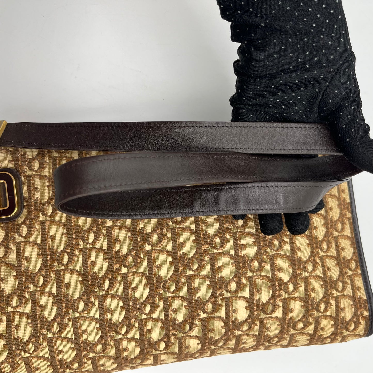 Christian Dior Brown Trotter CD Logo Shoulder Sling Bag