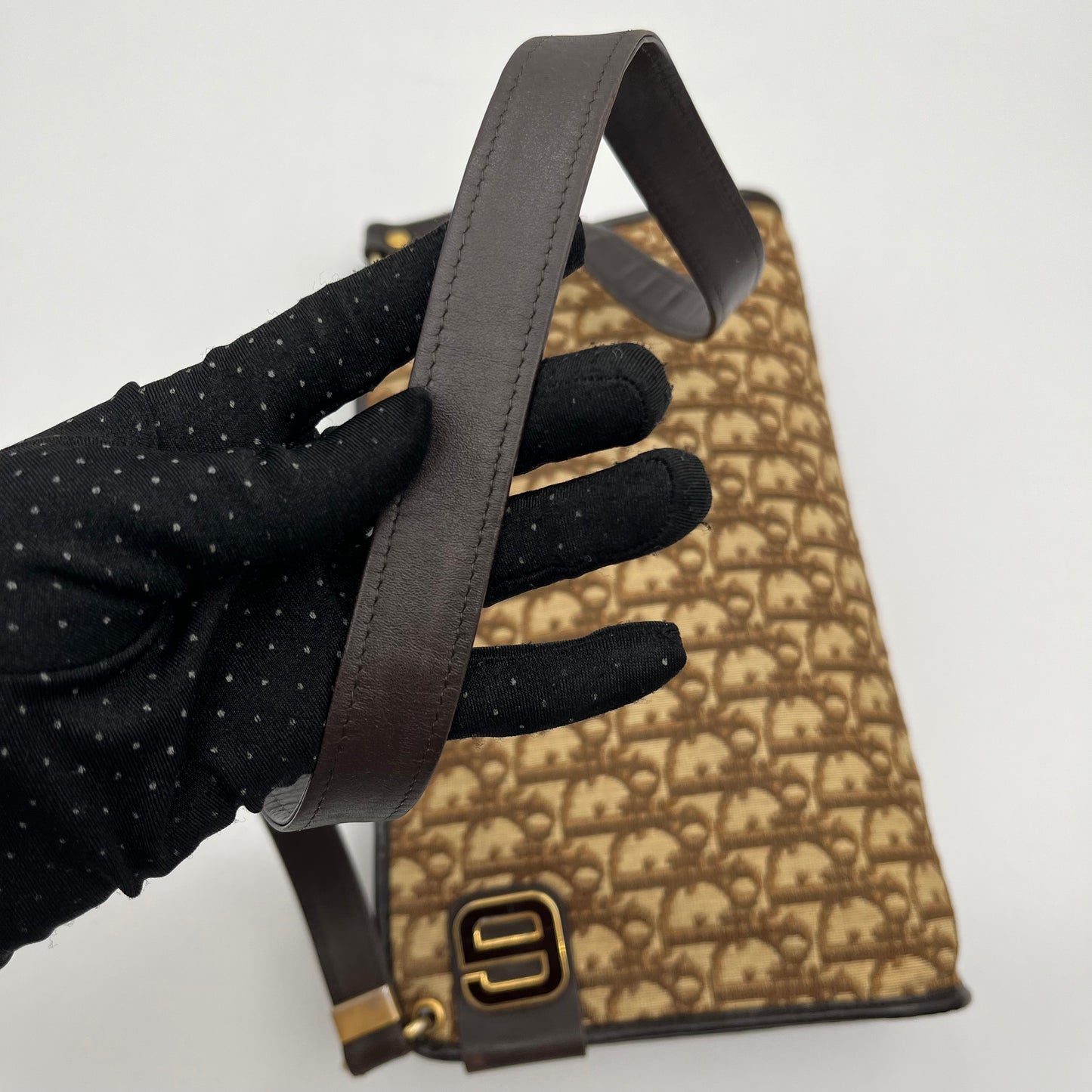 Christian Dior Brown Trotter CD Logo Shoulder Sling Bag