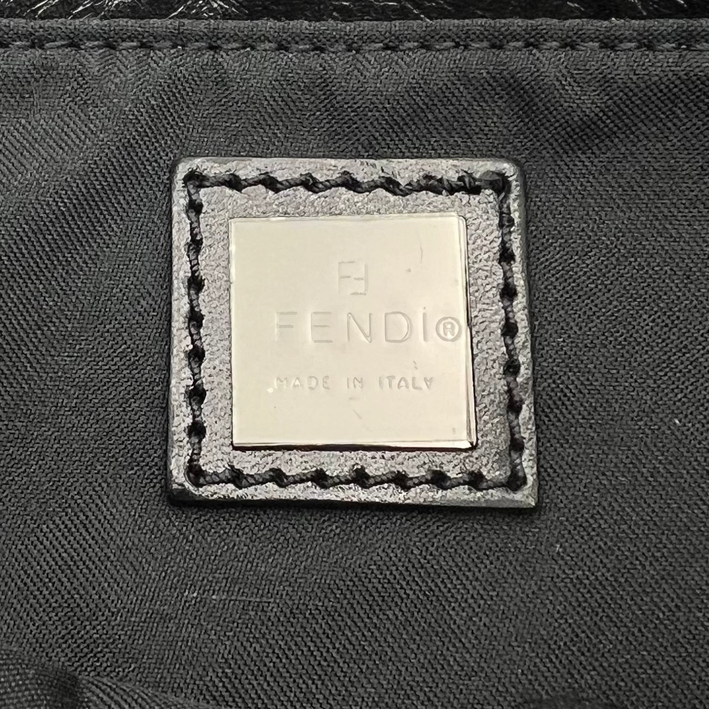Fendi Black Zucchino Pochette