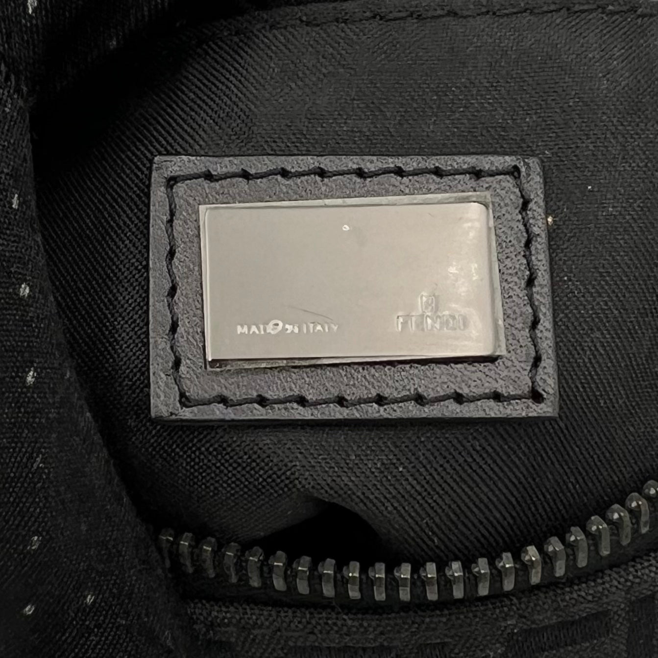 Fendi Black Zuccino Mini Pochette