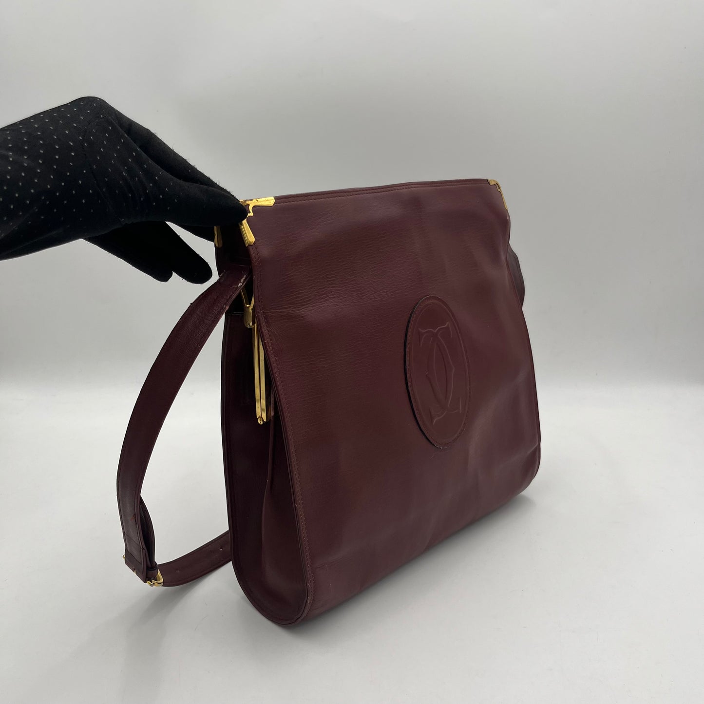 Cartier Le Must De Cartier Kisslock Shoulder Bag