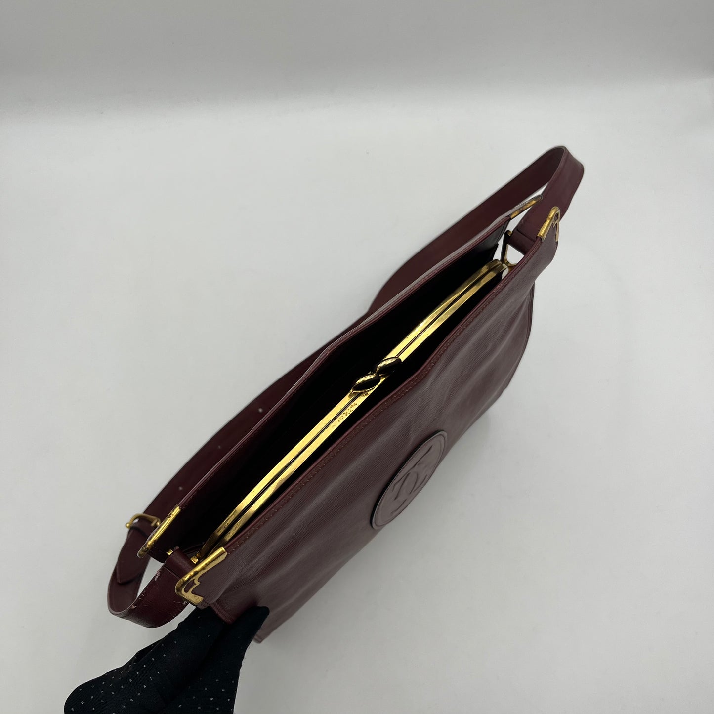 Cartier Le Must De Cartier Kisslock Shoulder Bag