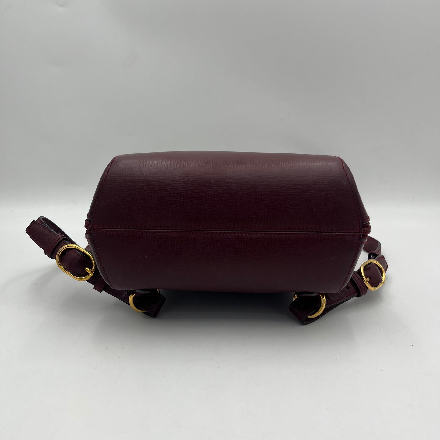 Cartier Paris Burgundy Twist Lock Small Backpack