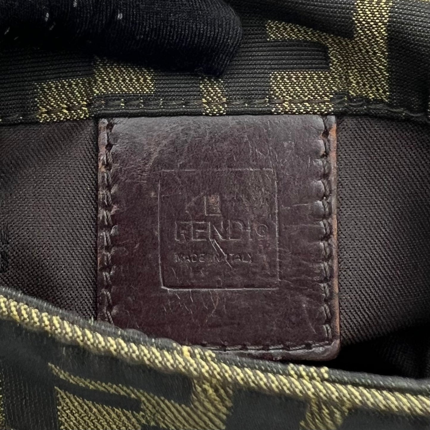 Fendi Tobacco Zucca Flap Mini Crossbody