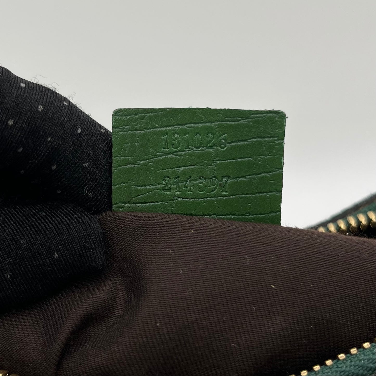 Gucci GG Canvas Green Web Horsebit Chain Large Hobo Bag