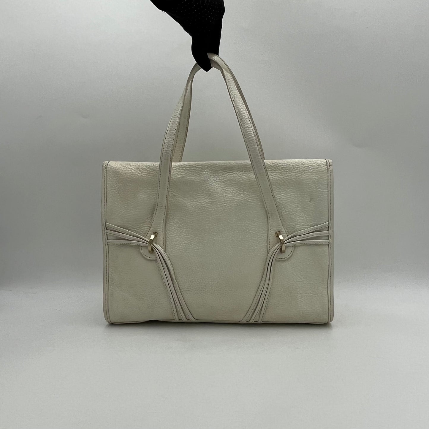 Fendi White Leather Handbag