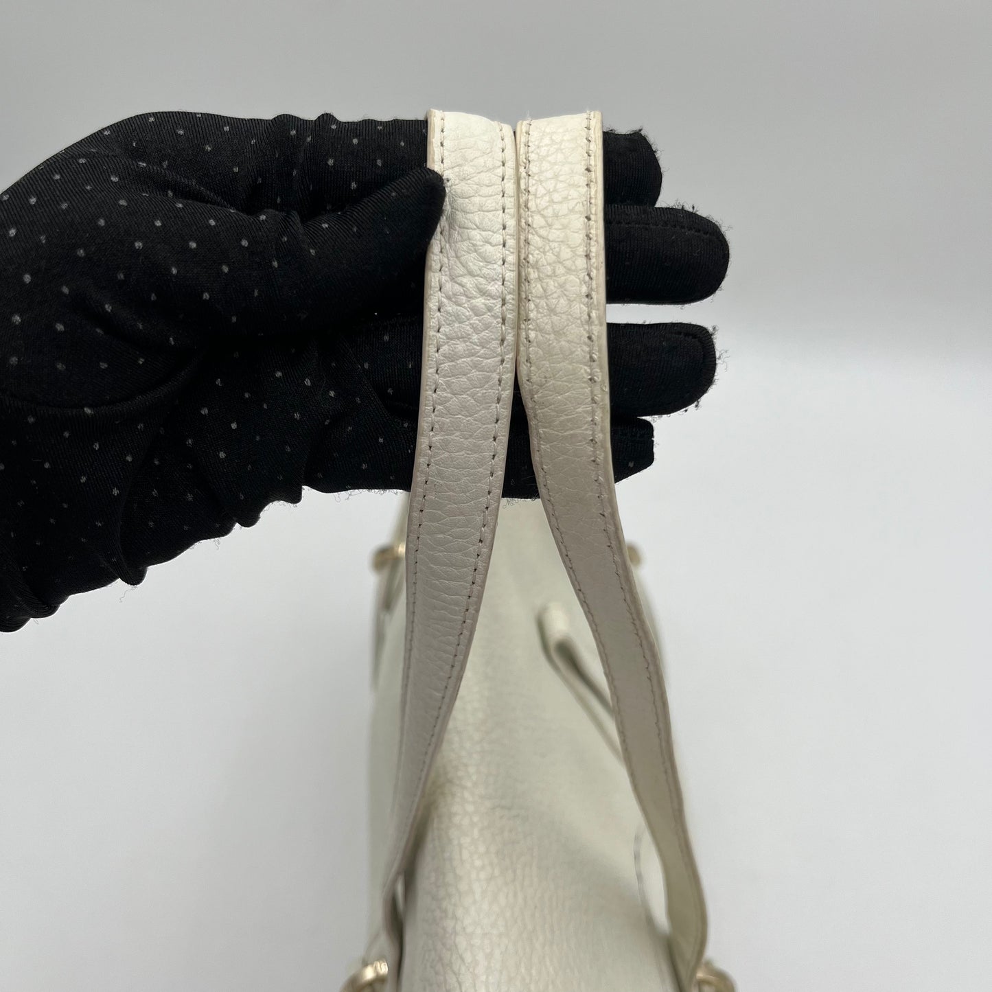 Fendi White Leather Handbag