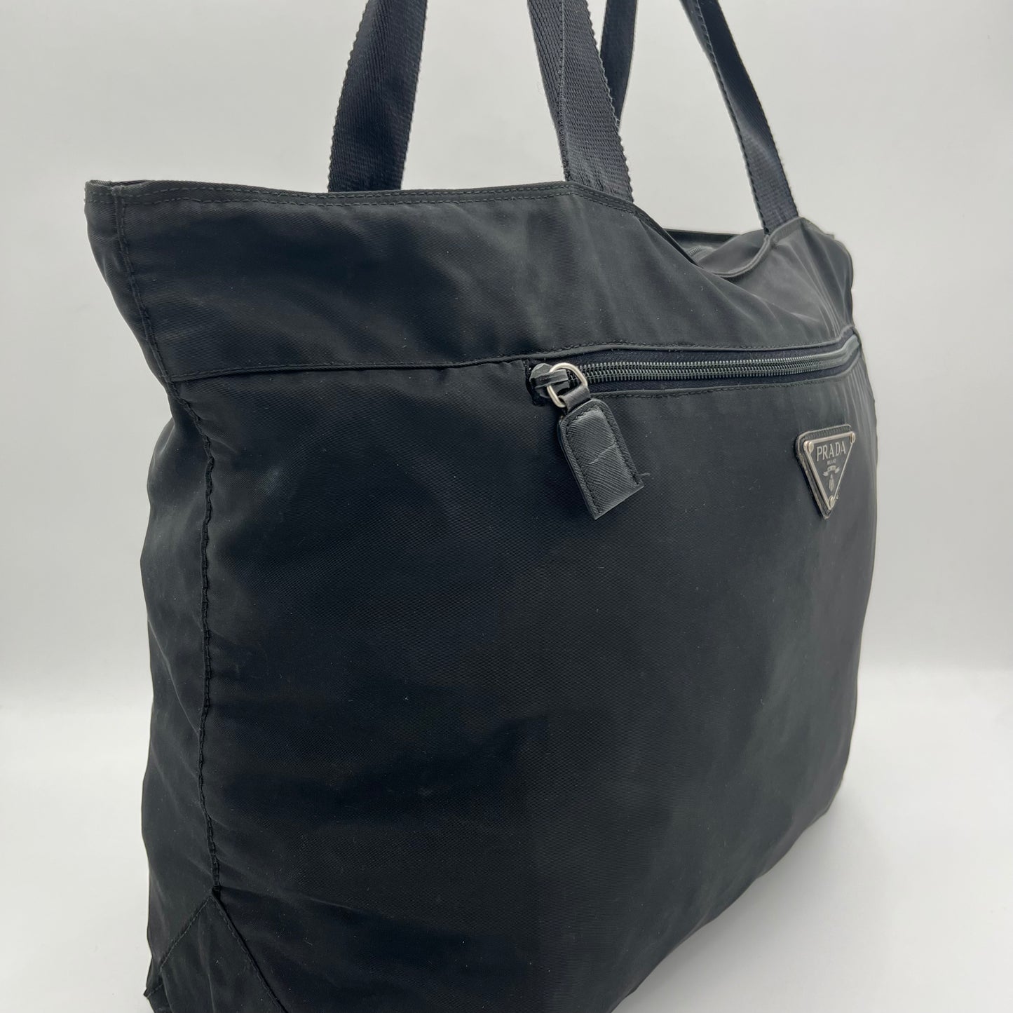 Prada Black Nylon XL Tote