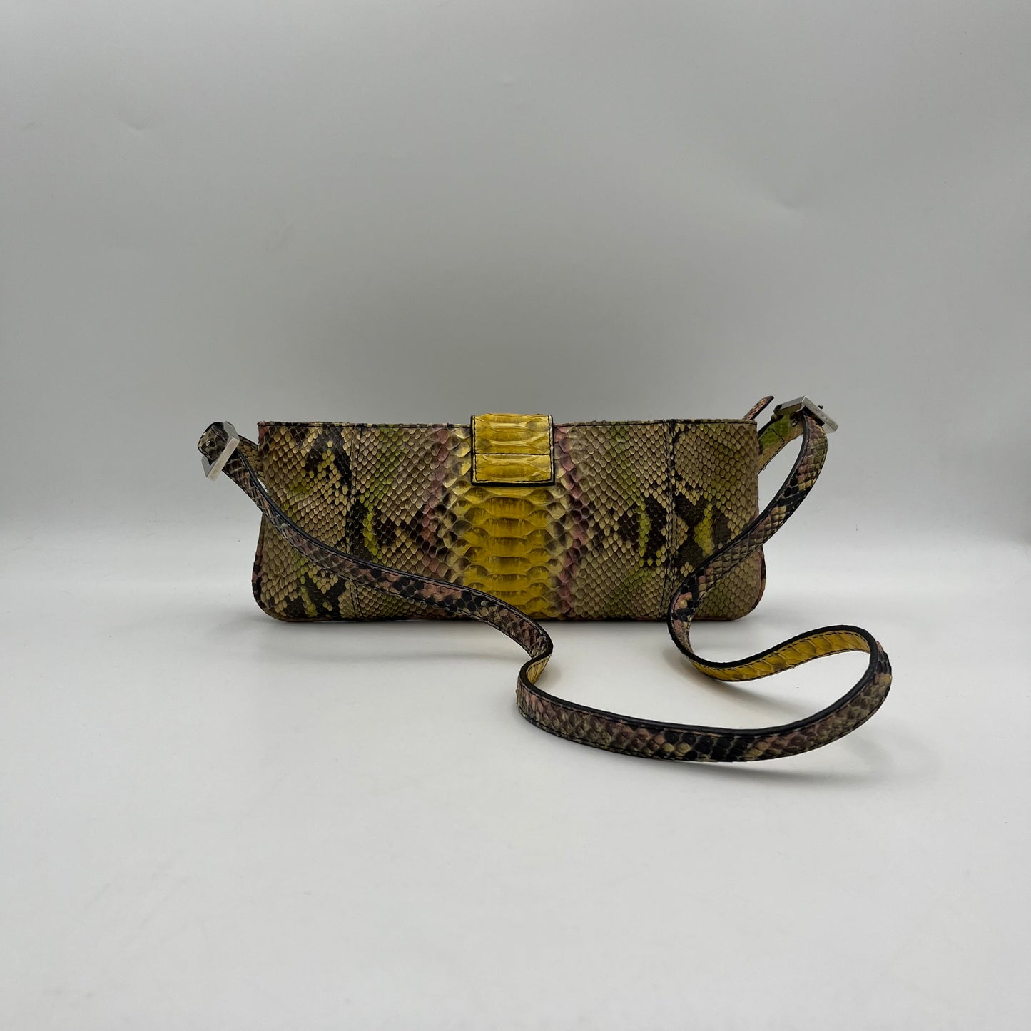 Fendi Multicolor Python Mirror Bag