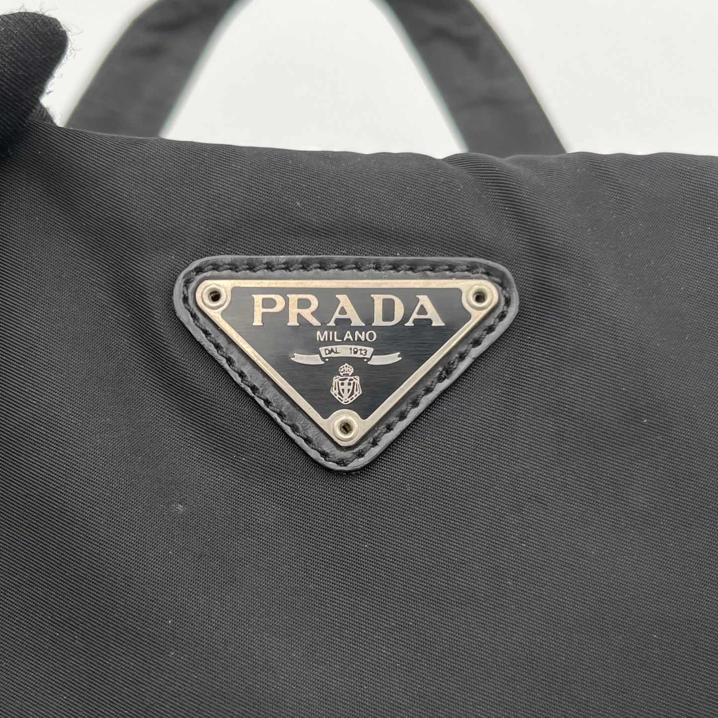 Prada Black Nylon Large Handbag