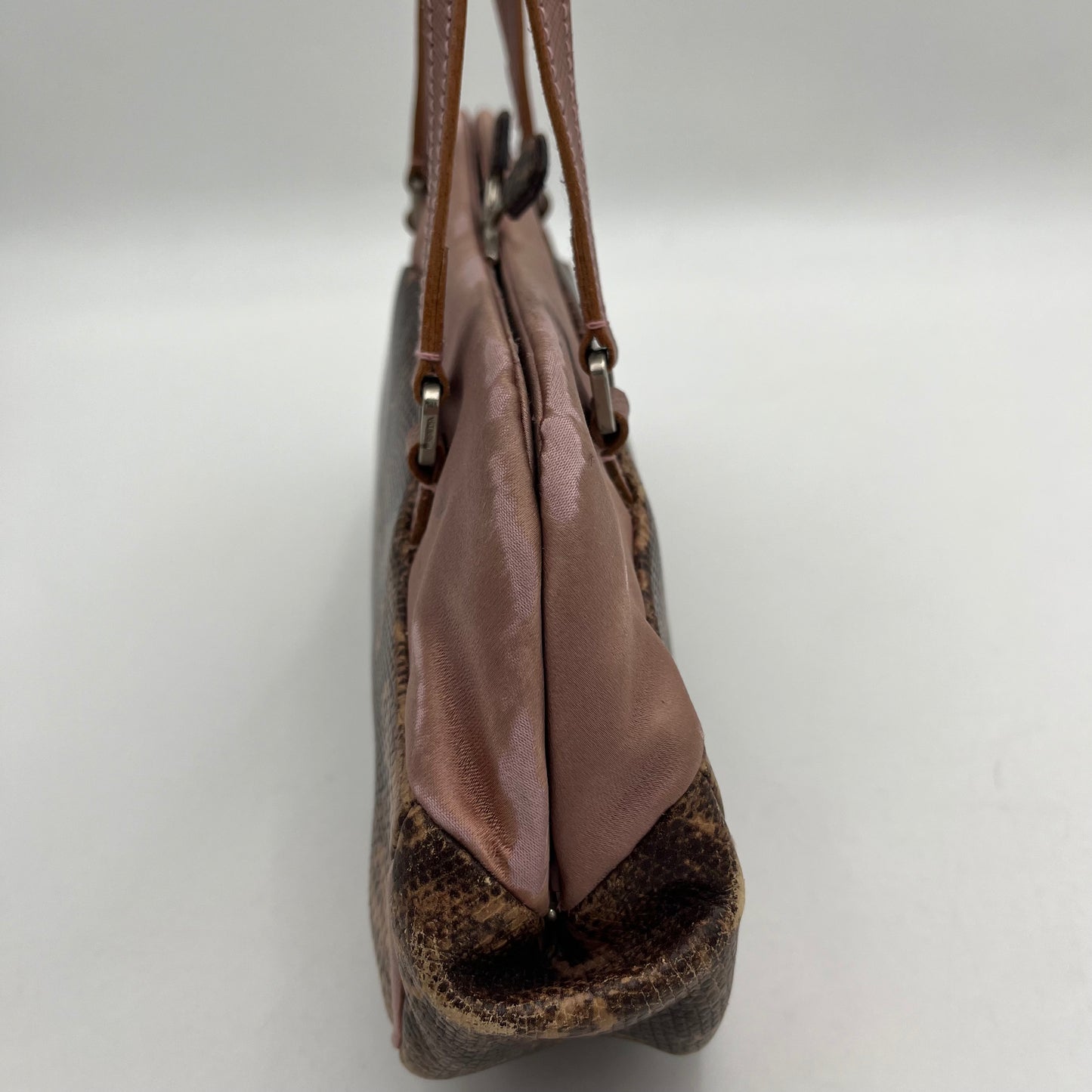Prada Sera Lizard Skin Kisslock Bag