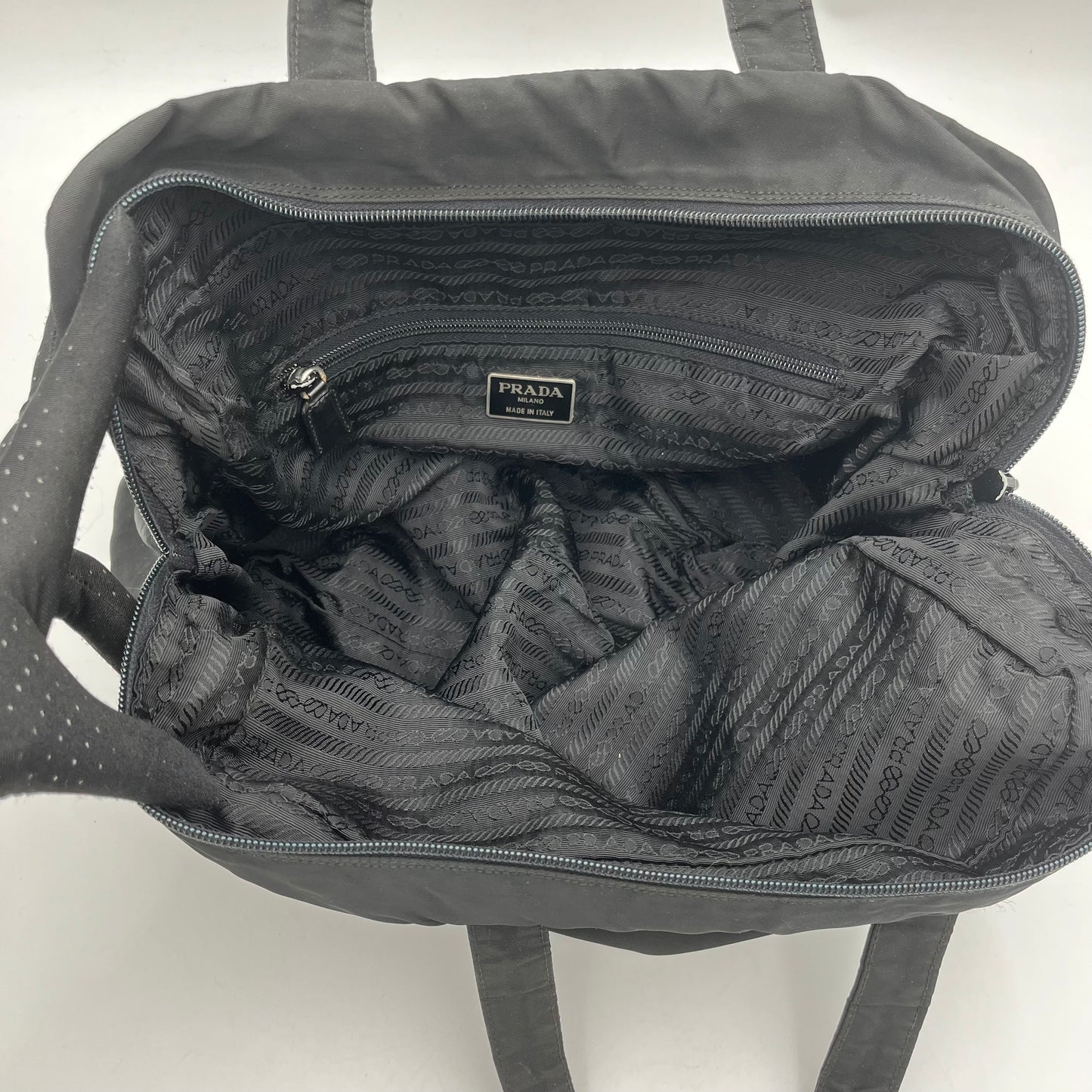 Prada Black Nylon Large Handbag