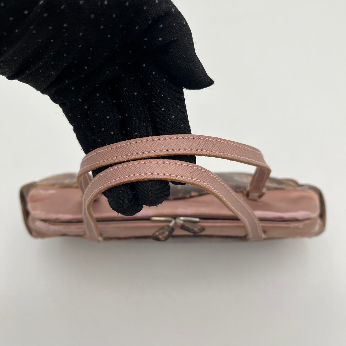 Prada Sera Lizard Skin Kisslock Bag