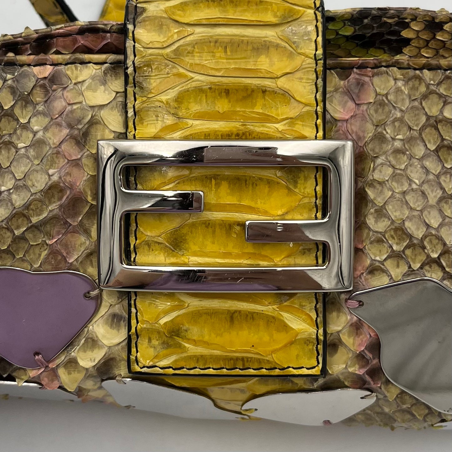Fendi Multicolor Python Mirror Bag