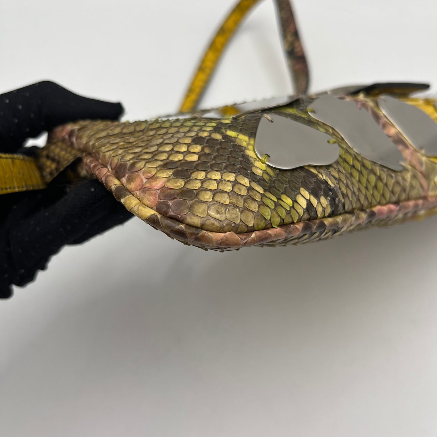 Fendi Multicolor Python Mirror Bag