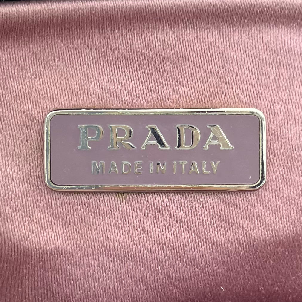 Prada Sera Lizard Skin Kisslock Bag