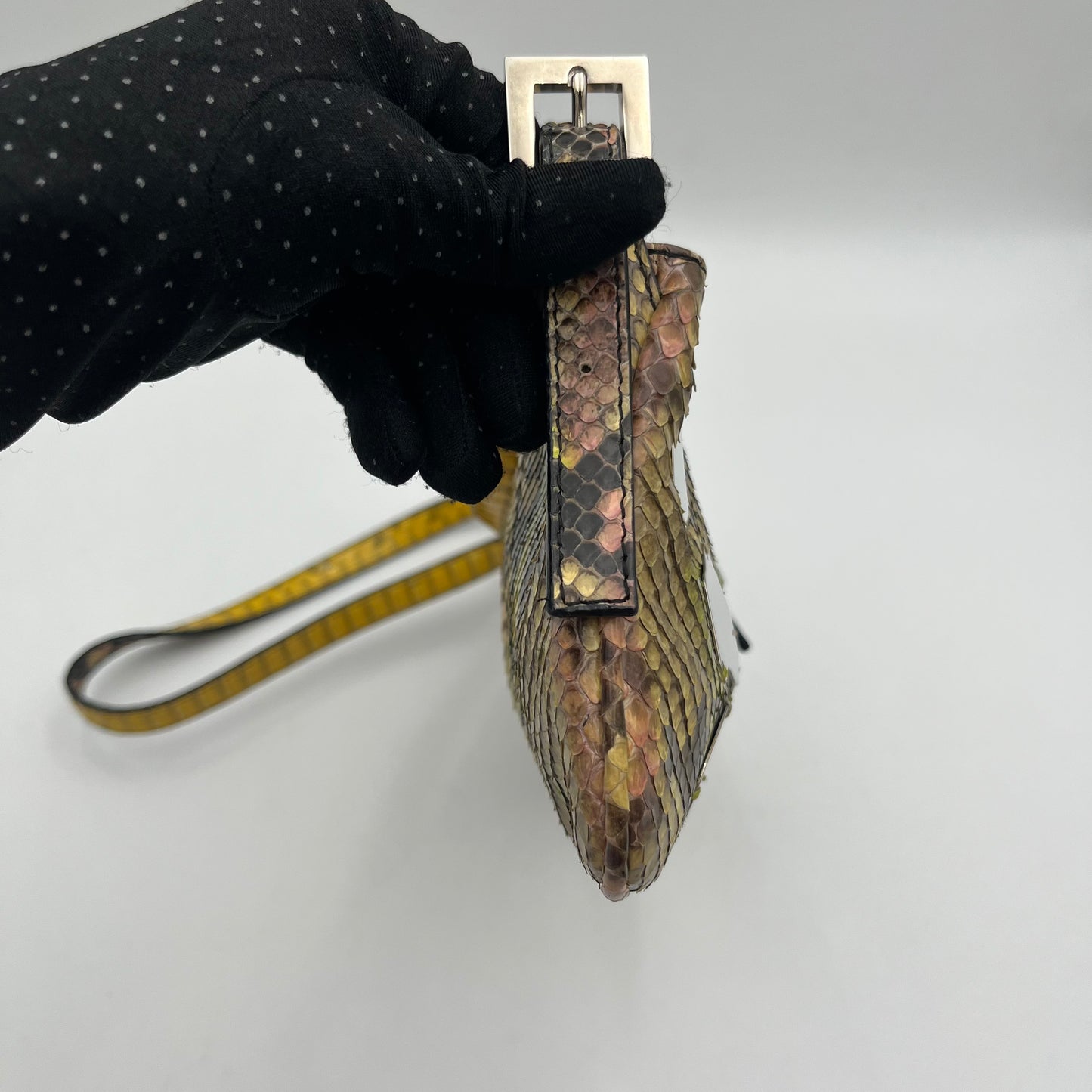Fendi Multicolor Python Mirror Bag