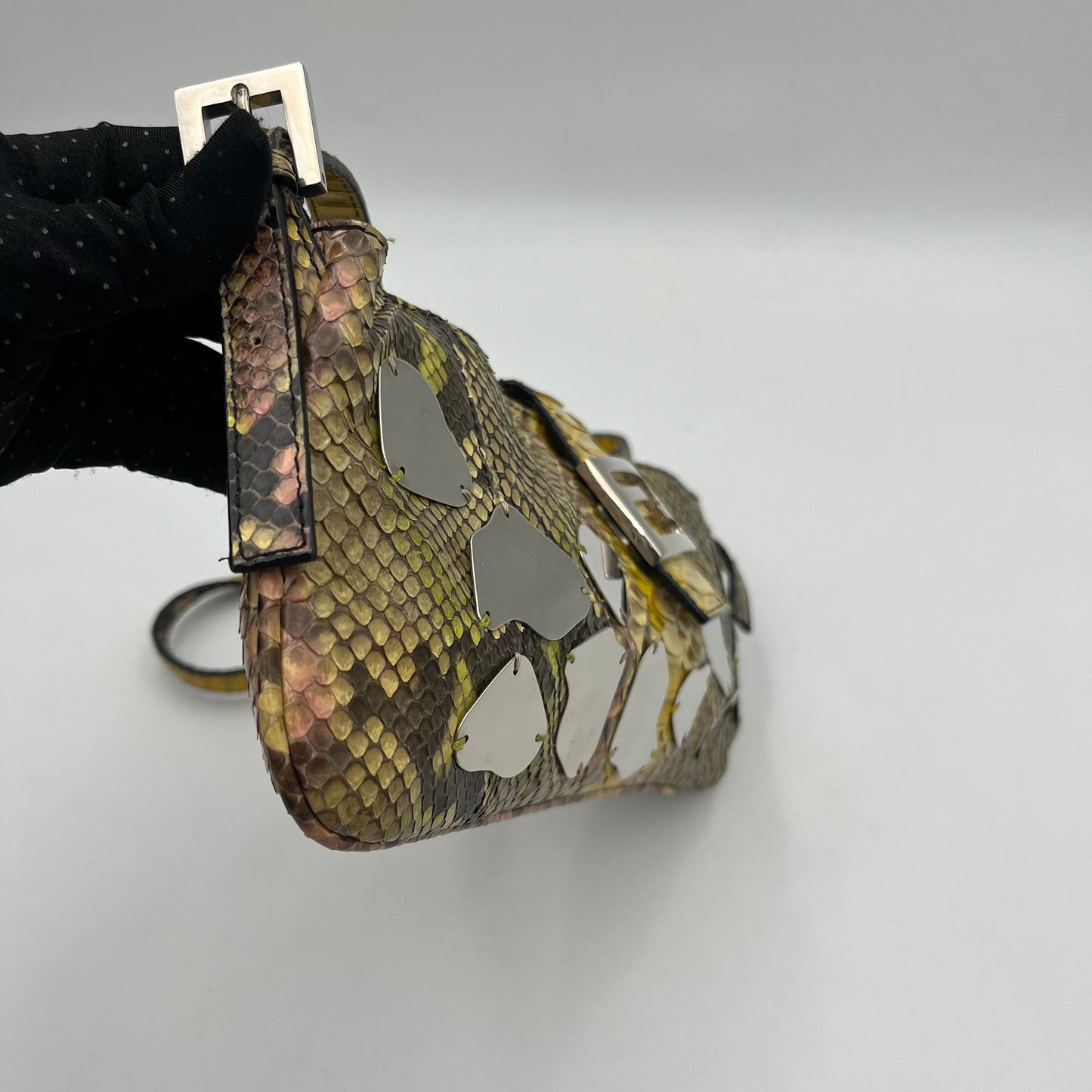 Fendi Multicolor Python Mirror Bag