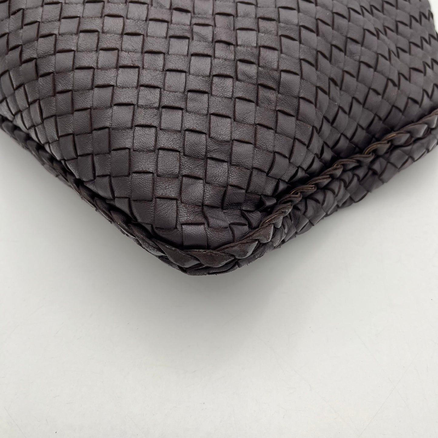 Bottega Veneta Plum Intrecciato Hobo Bag