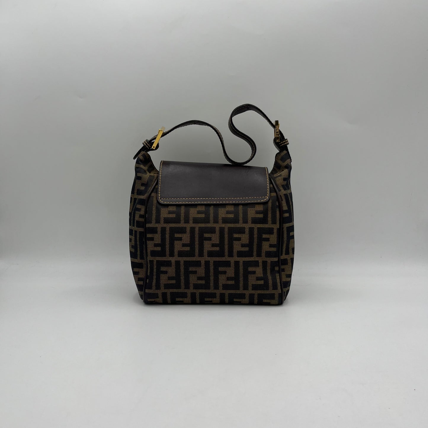 Fendi Tobacco Zucca Hobo Zucca Shoulder Bag