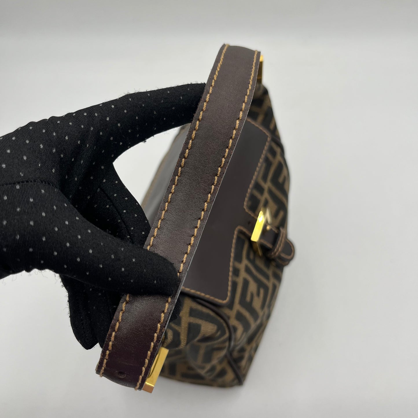 Fendi Tobacco Zucca Hobo Zucca Shoulder Bag