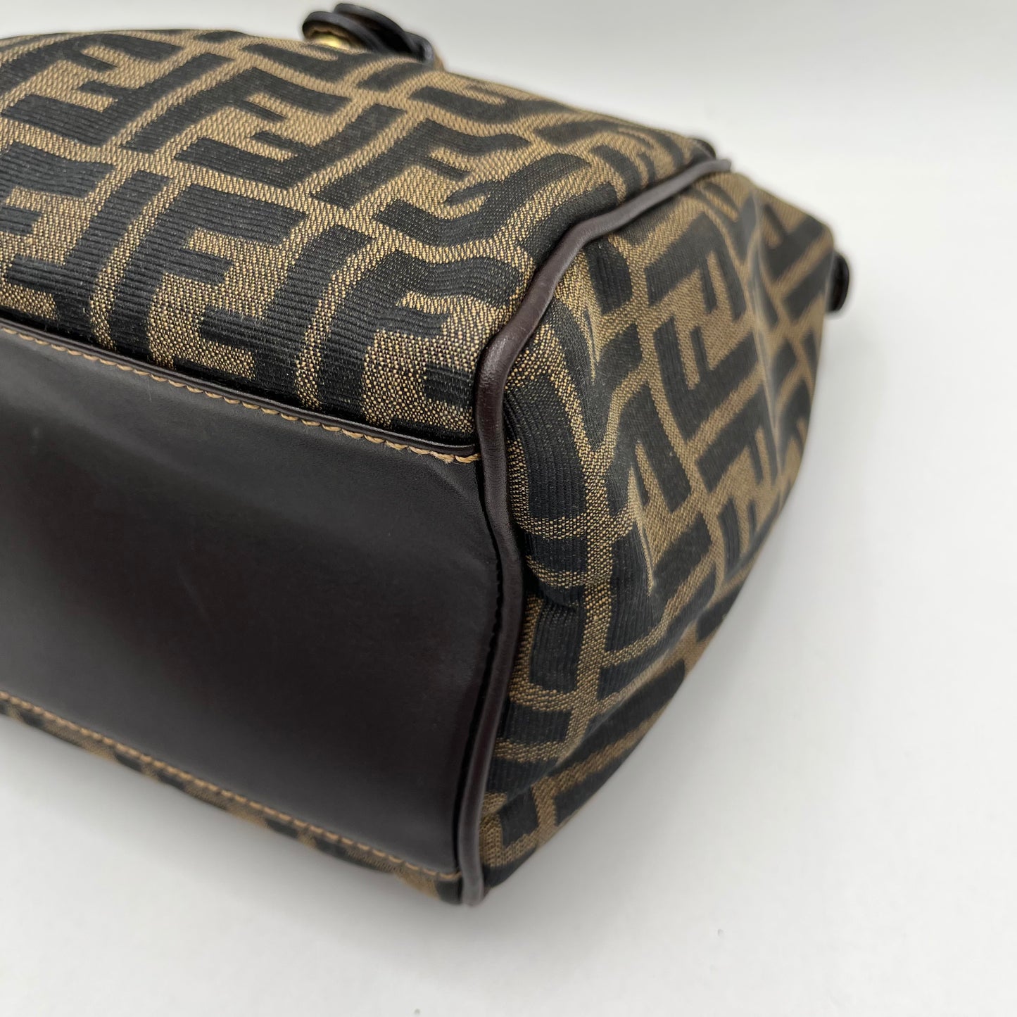 Fendi Tobacco Zucca Hobo Zucca Shoulder Bag