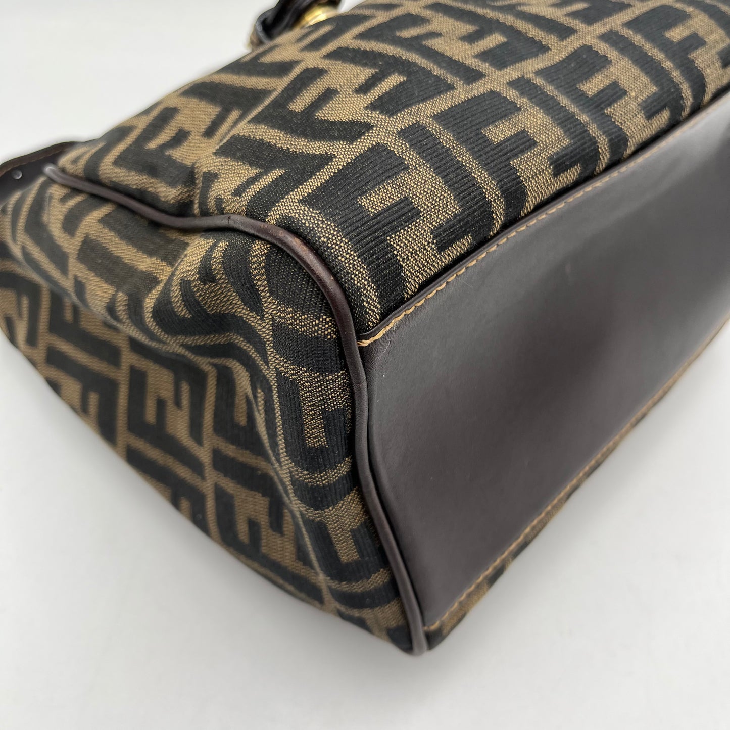 Fendi Tobacco Zucca Hobo Zucca Shoulder Bag