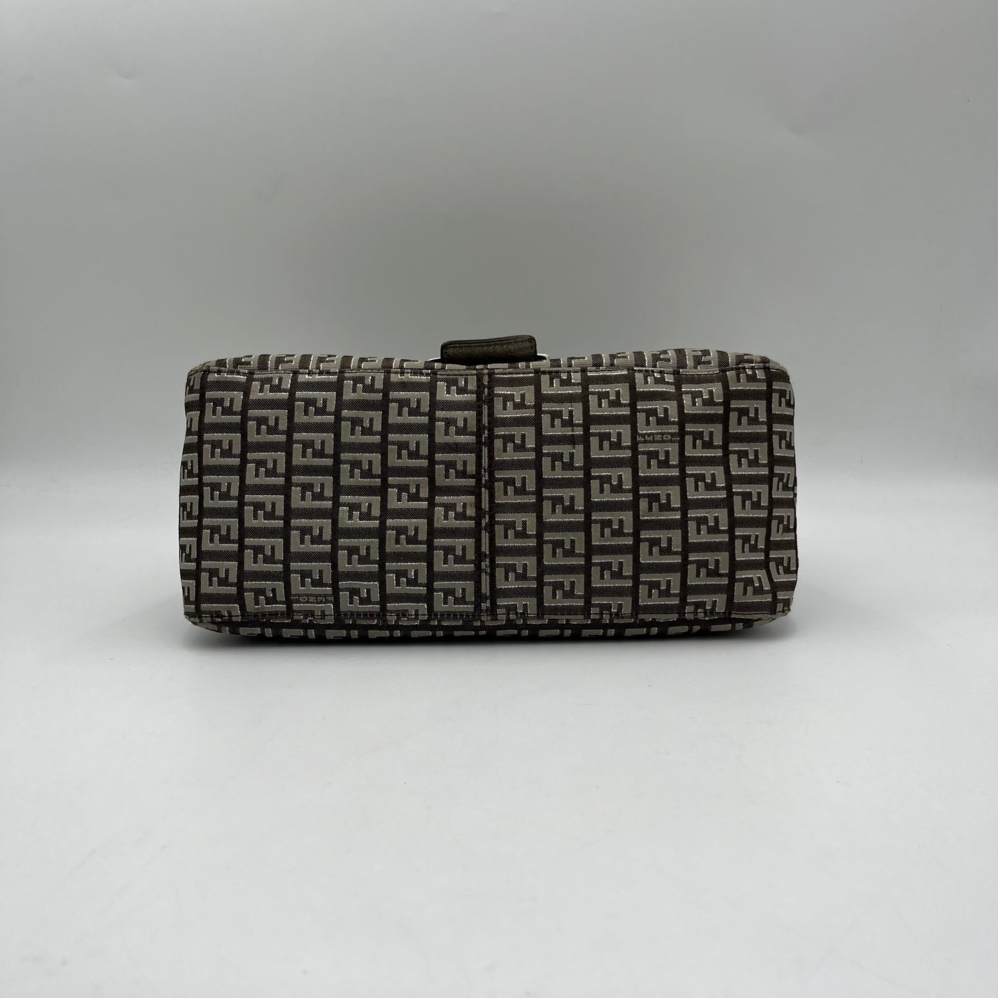 Fendi Gray Metallic Zucchino Mamma Baguette