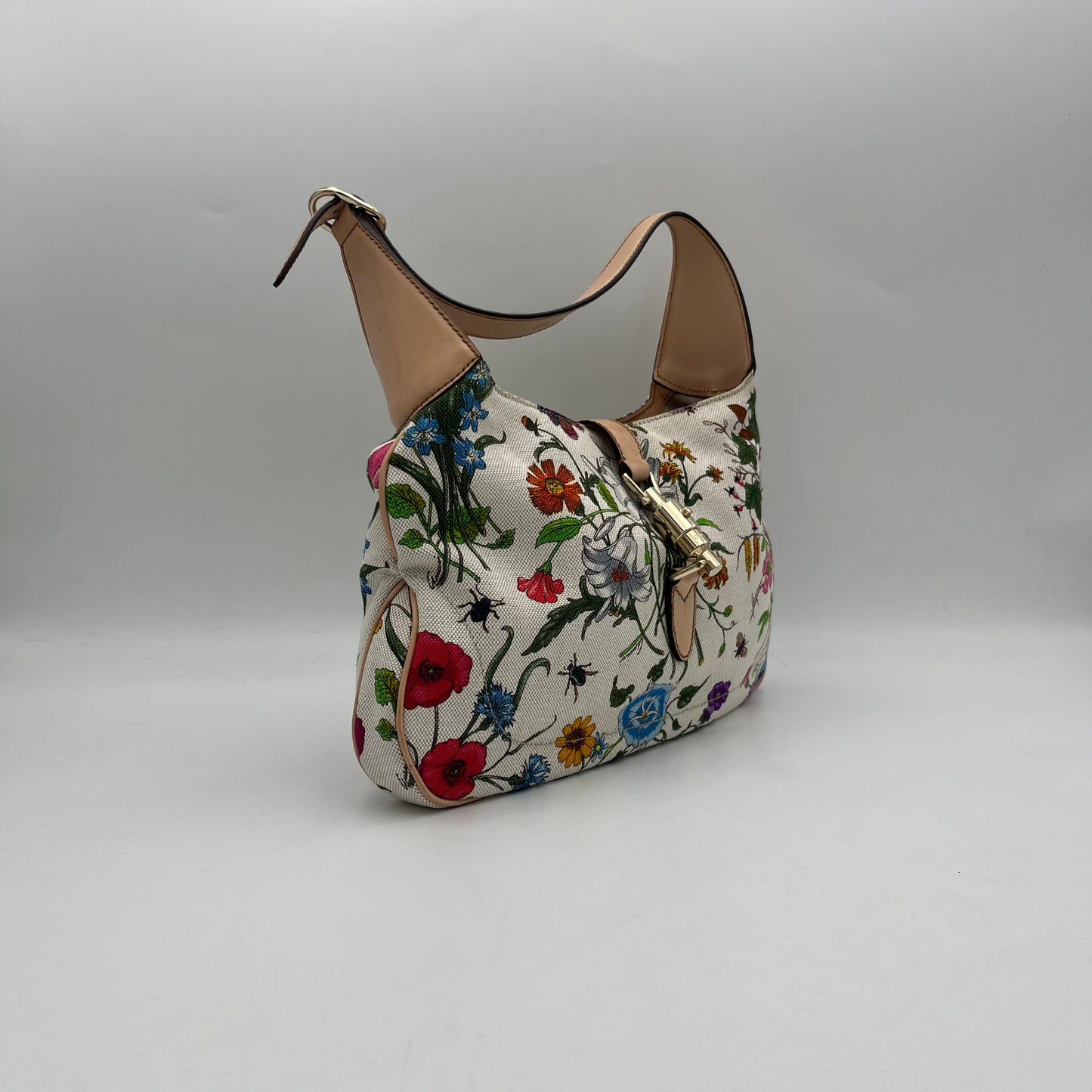 Gucci Floral Flora Jackie O Hobo Bag