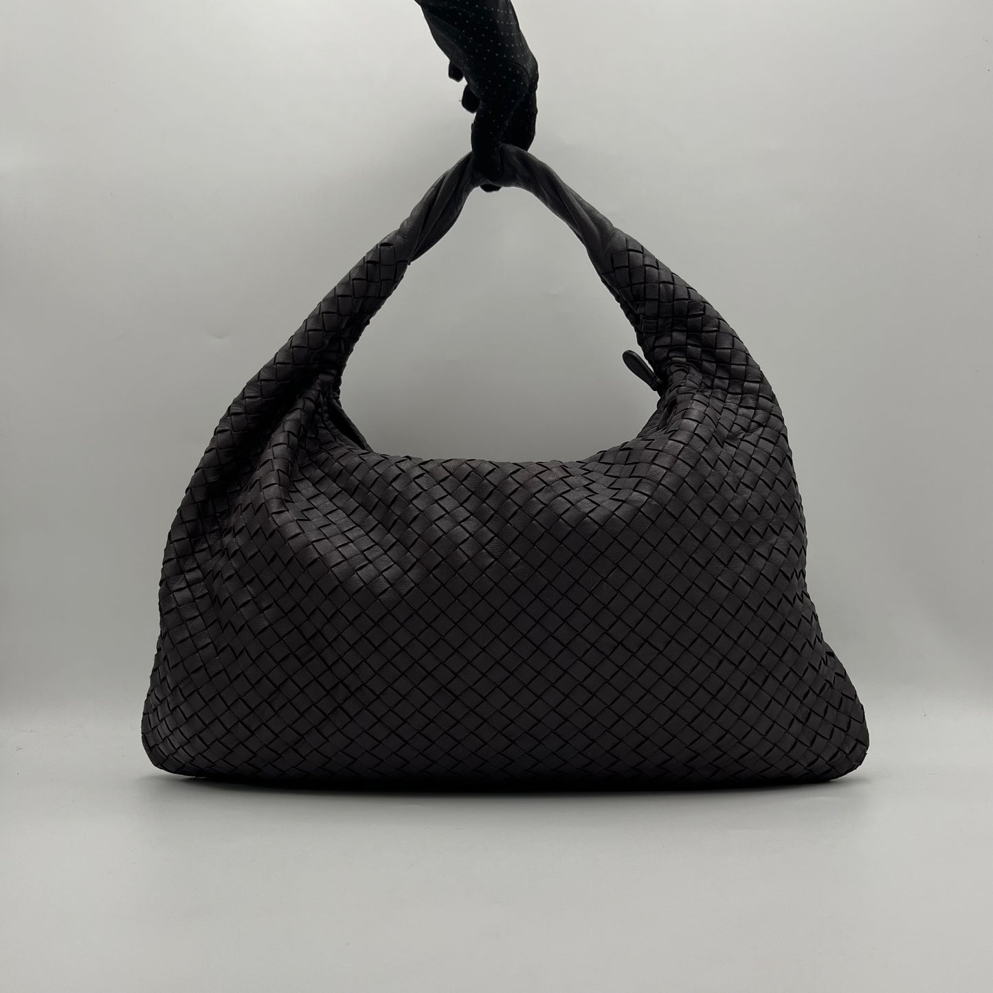 Bottega Veneta Plum Intrecciato Hobo Bag