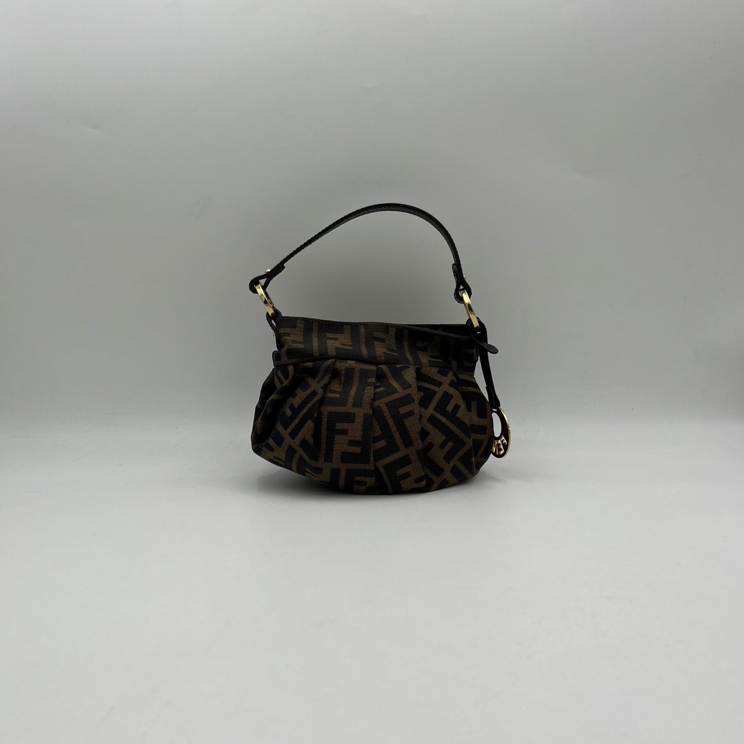 Fendi Tobacco Zucca Mini Chef Handbag