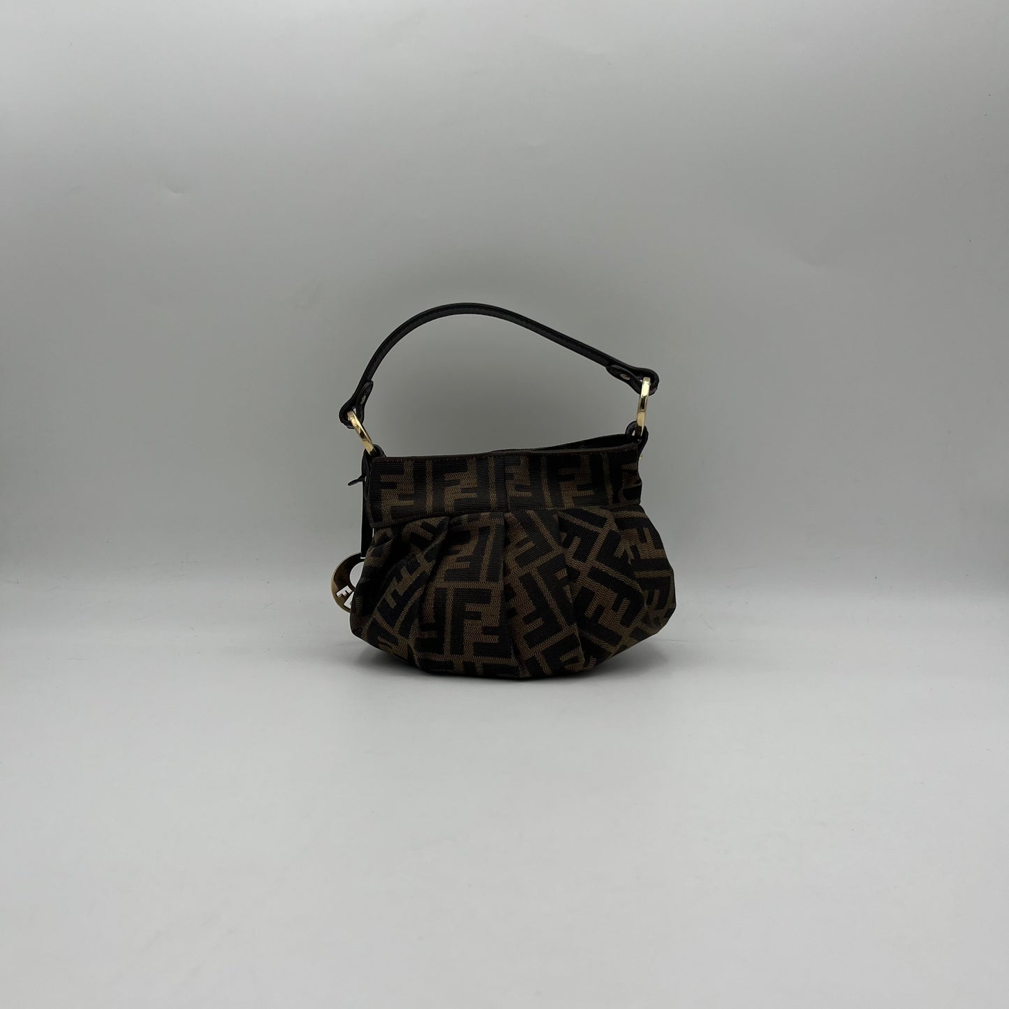 Fendi Tobacco Zucca Mini Chef Handbag