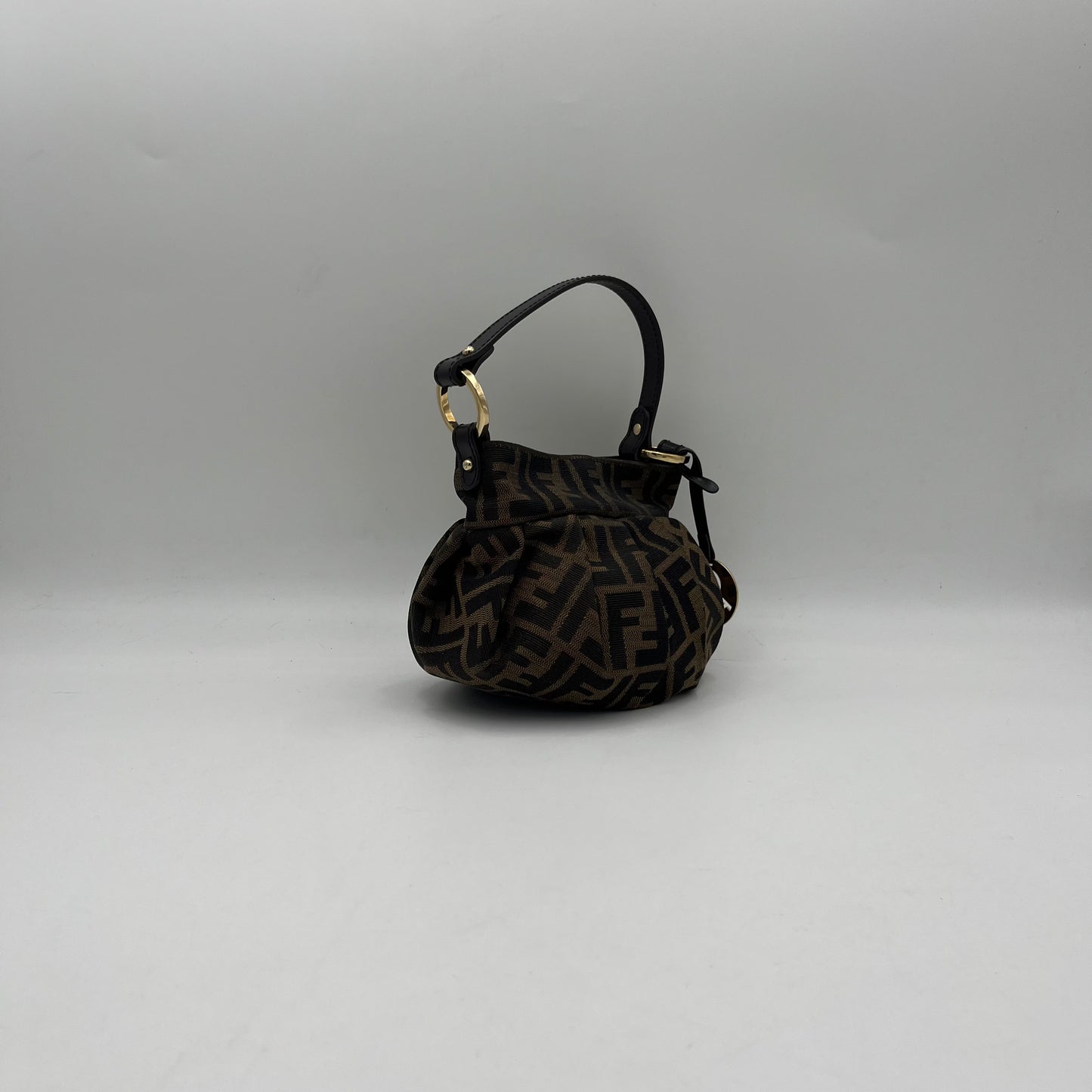 Fendi Tobacco Zucca Mini Chef Handbag