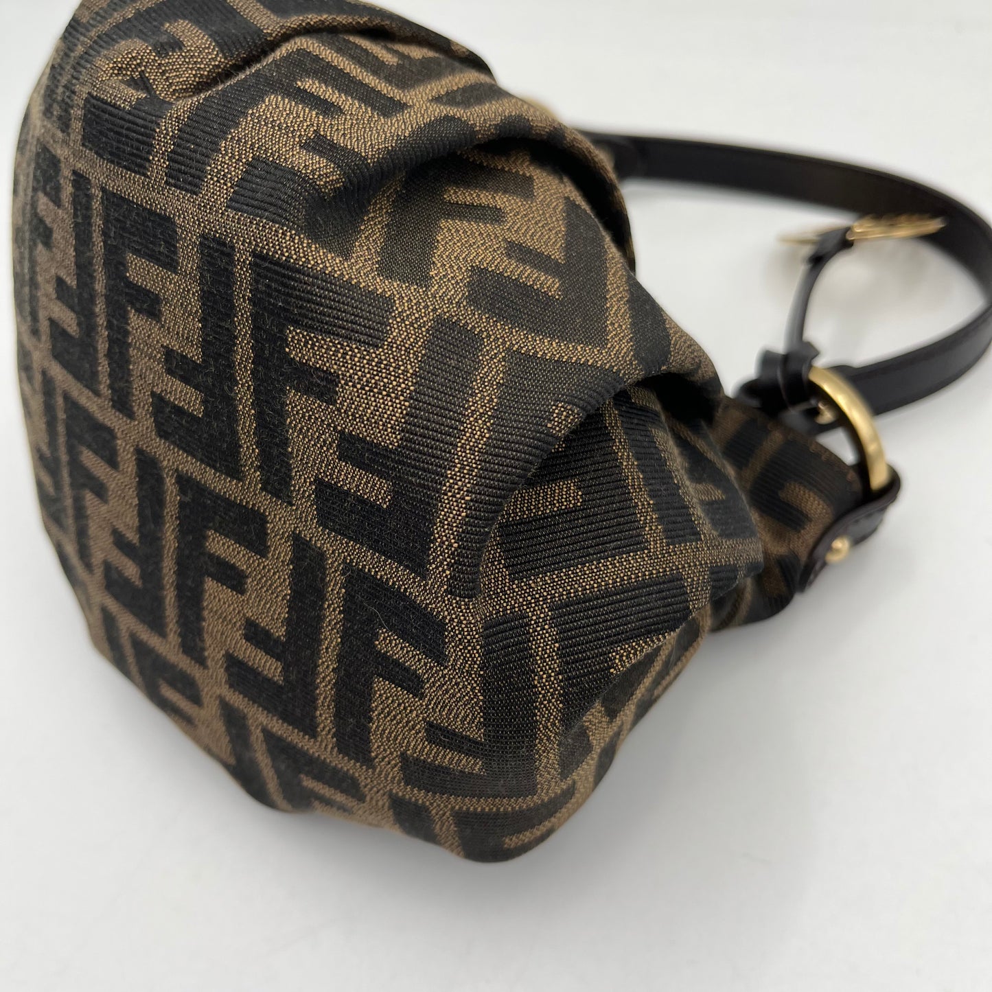 Fendi Tobacco Zucca Mini Chef Handbag