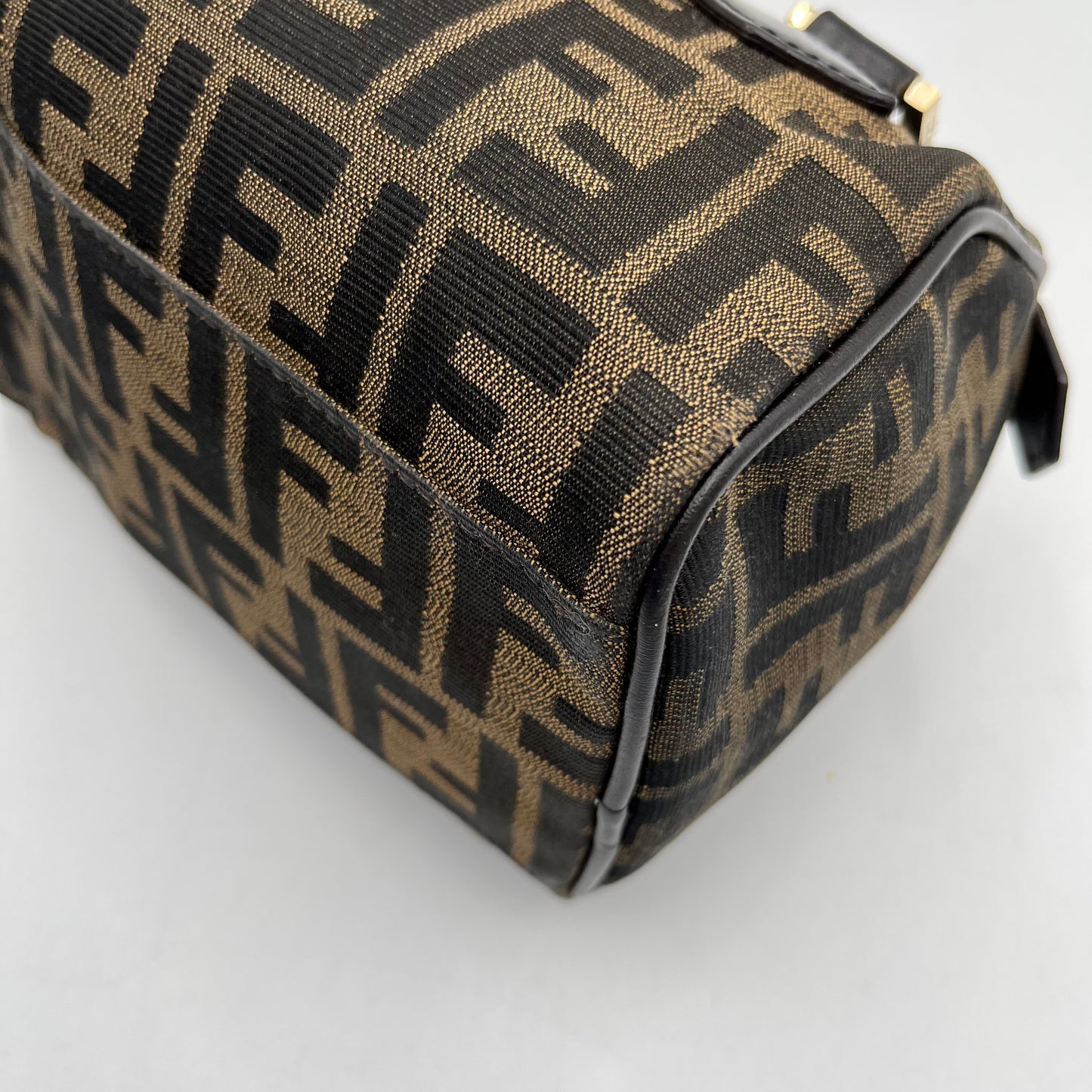 Fendi Tobacco Zucca Mini Boston