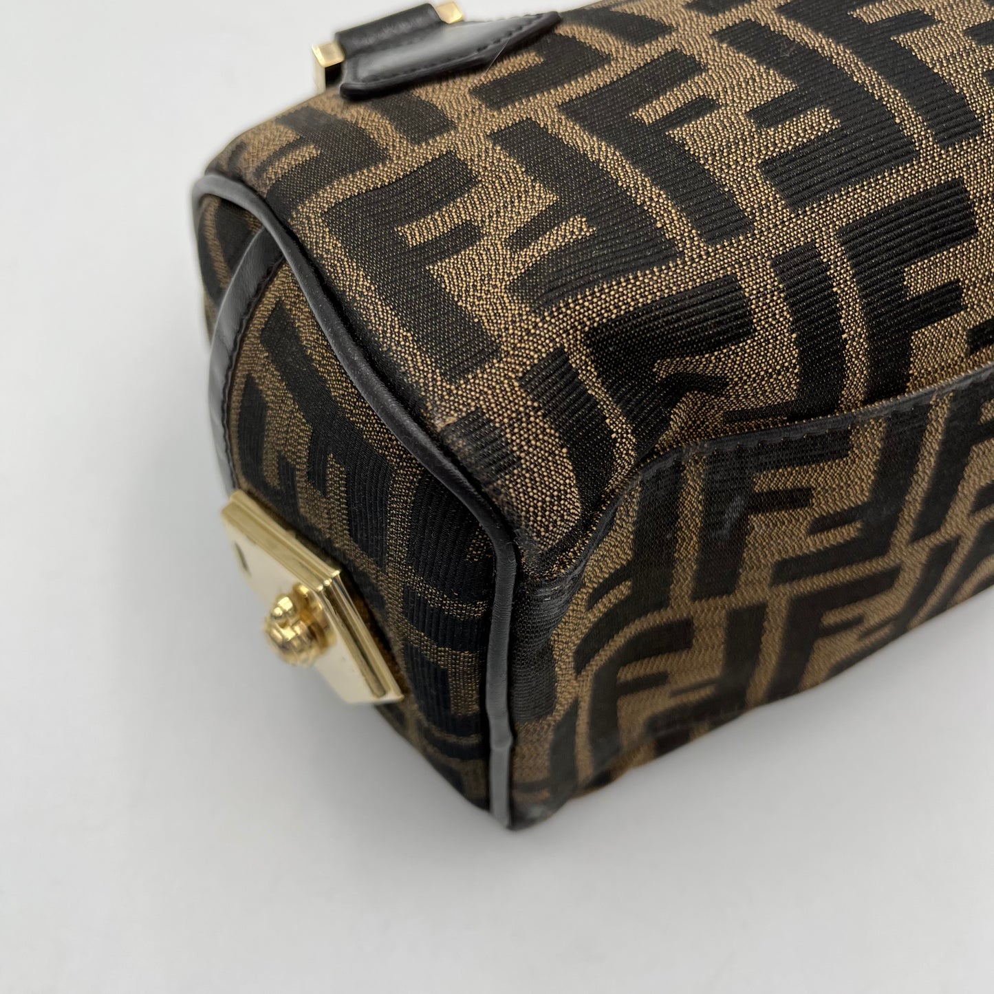 Fendi Tobacco Zucca Mini Boston