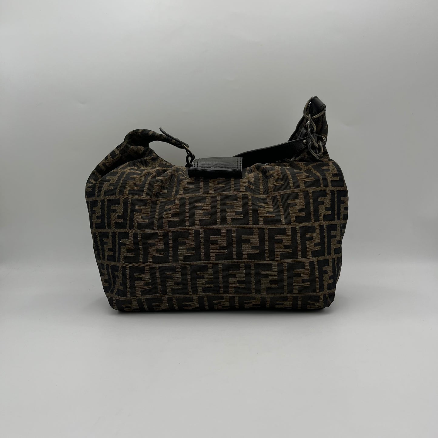 Fendi Tobacco Zucca Borsa Hobo Shoulder Bag