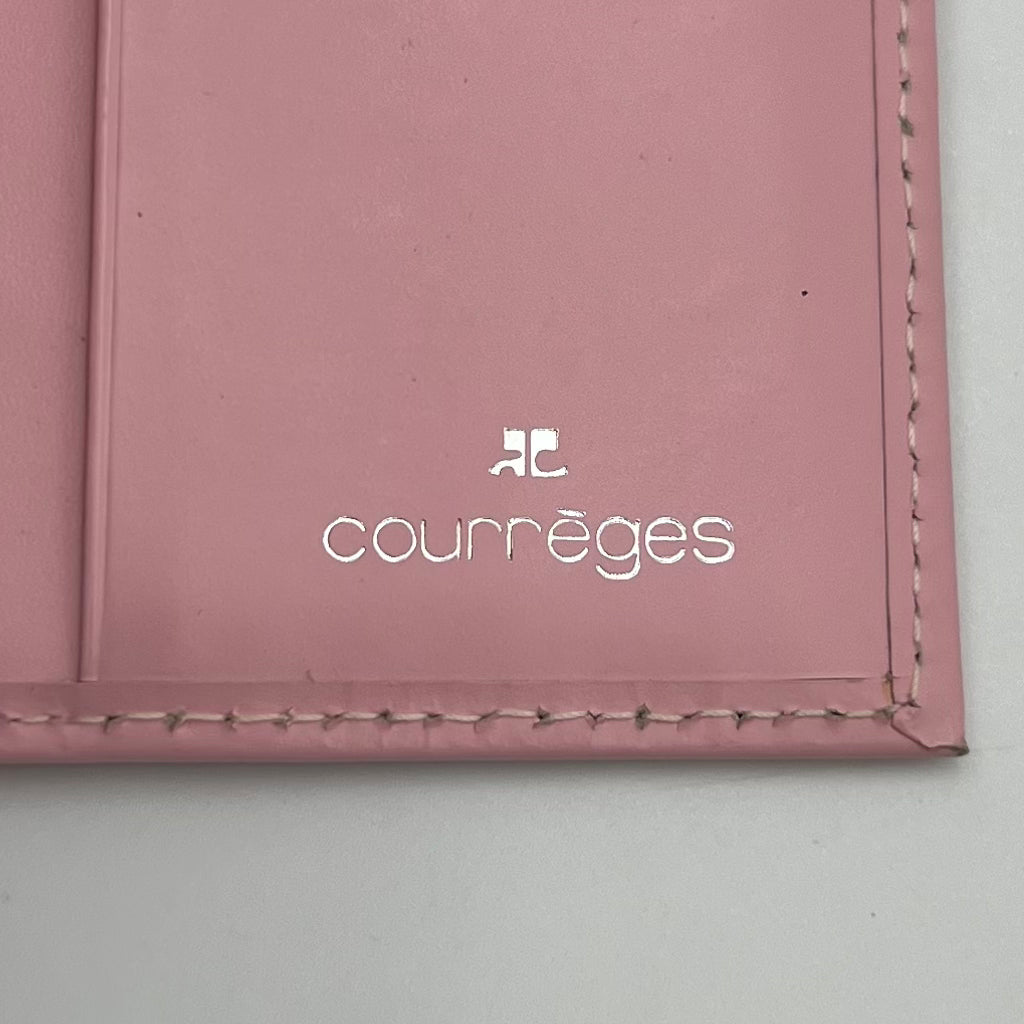 Courreges Pink Trifold Short Wallet