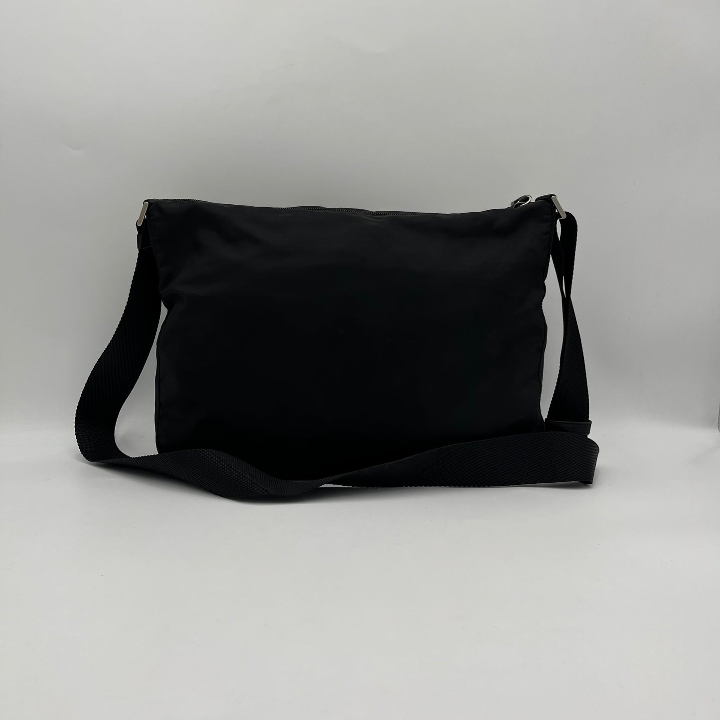 Prada Black Nylon Messenger Crossbody