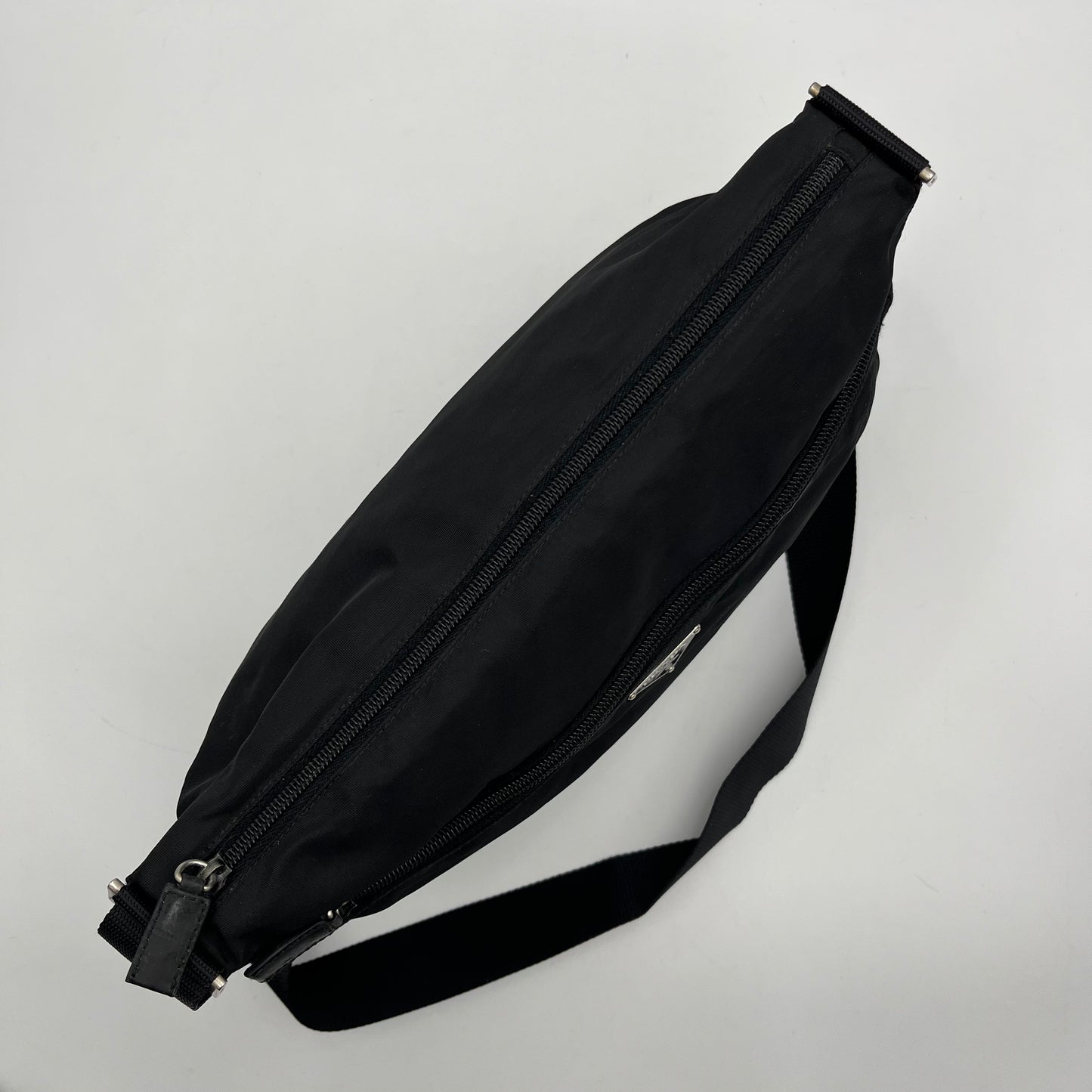 Prada Black Nylon Messenger Crossbody