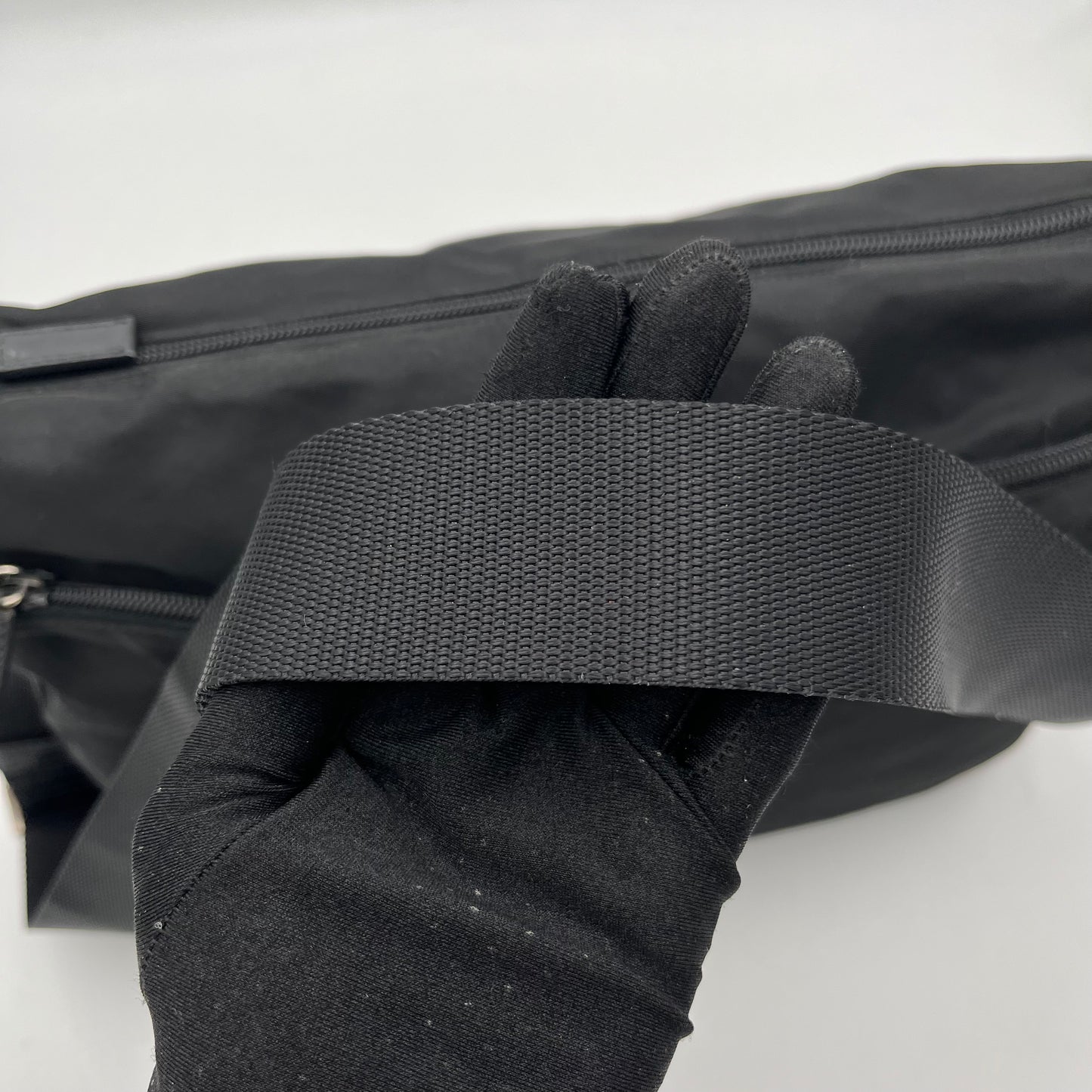 Prada Black Nylon Messenger Crossbody