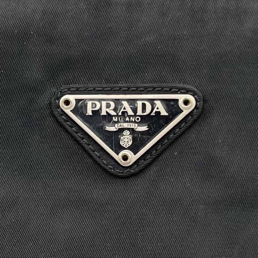 Prada Black Nylon Open Tote